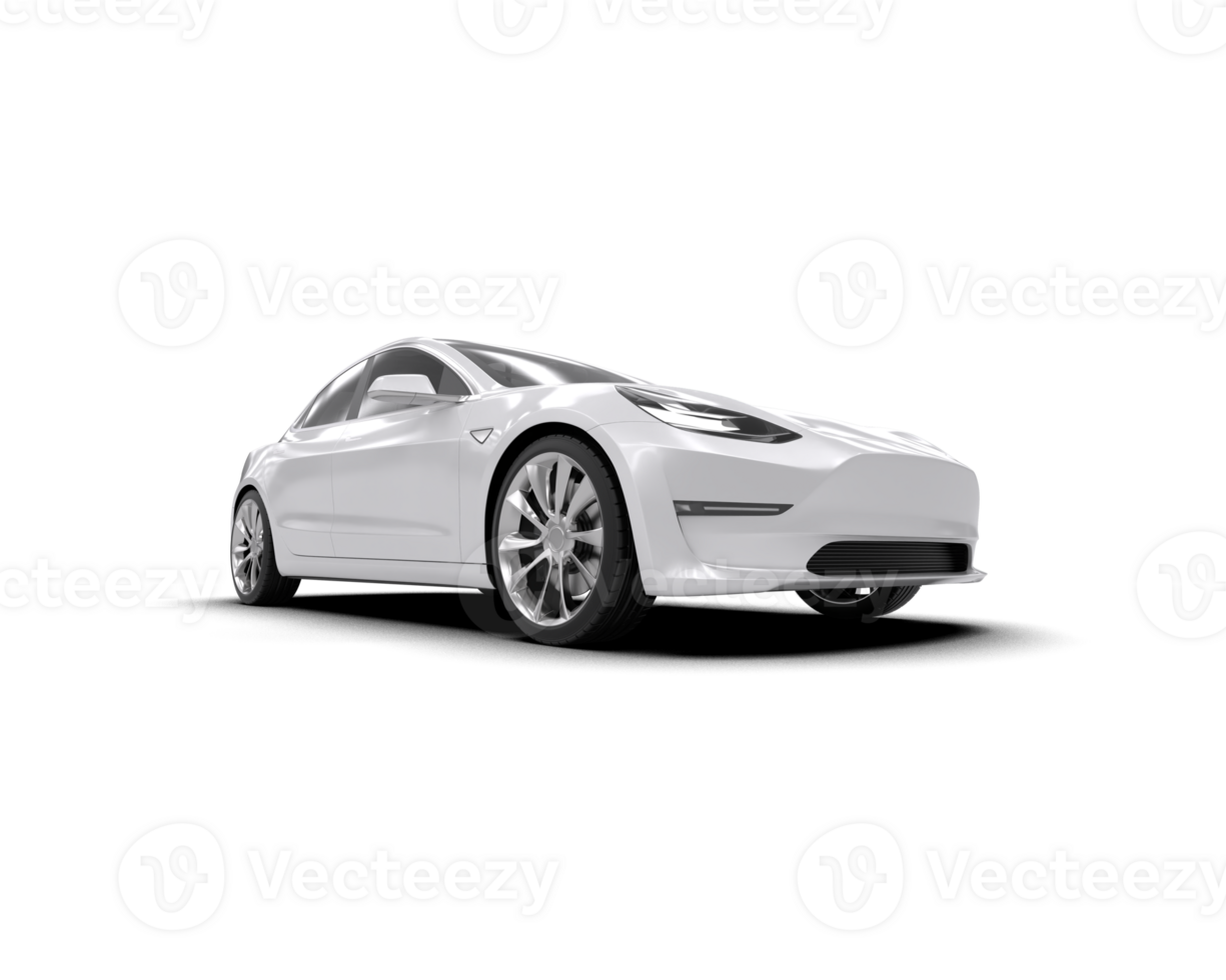 Modern car isolated on background. 3d rendering - illustration png