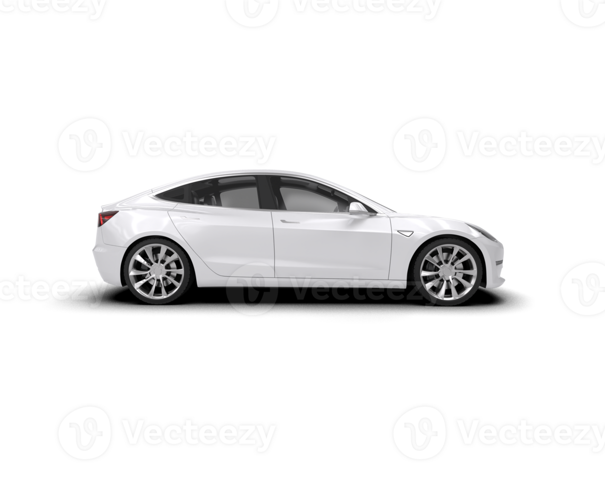 Modern car isolated on background. 3d rendering - illustration png