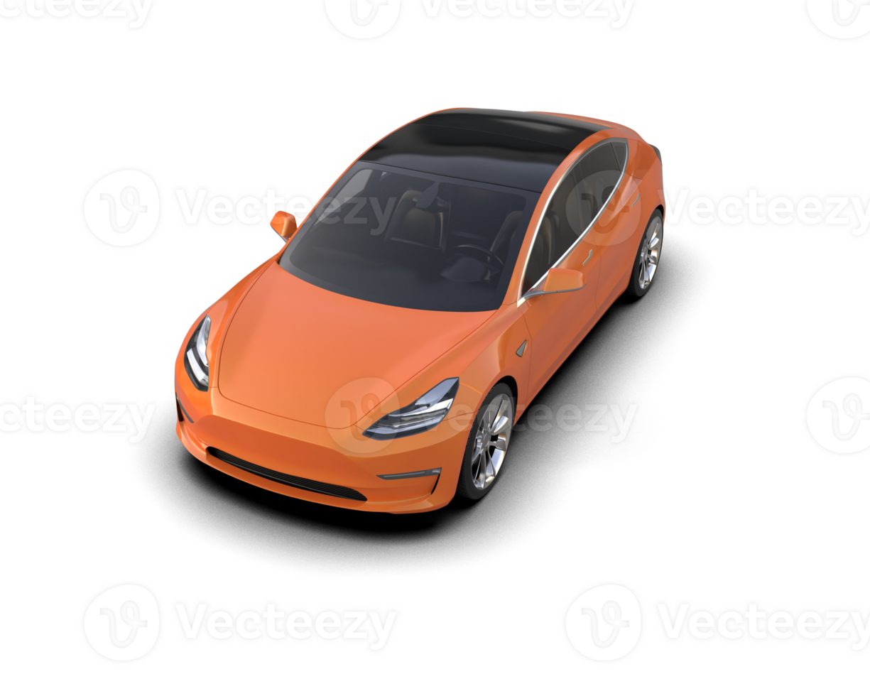 Modern car isolated on background. 3d rendering - illustration png