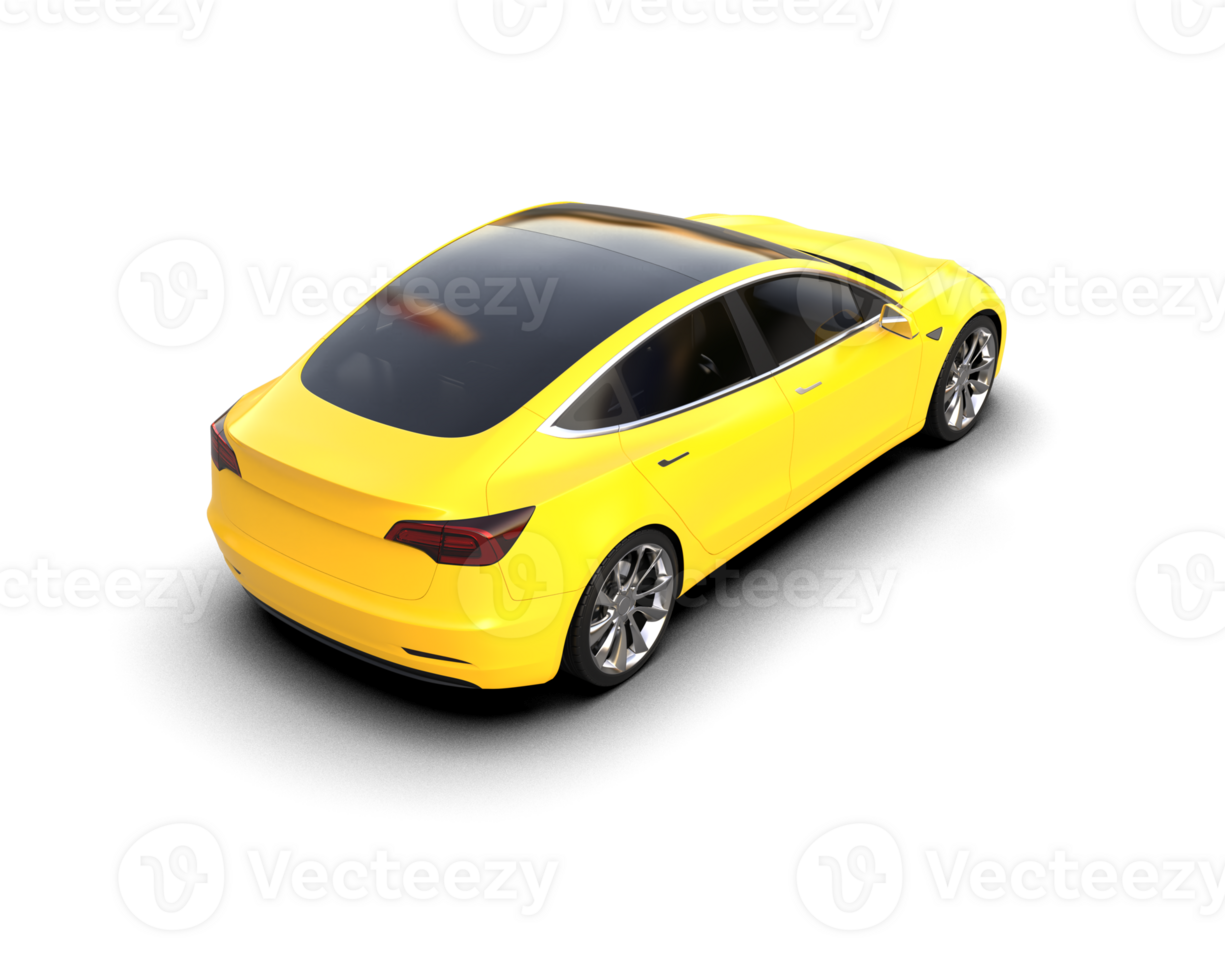 Modern car isolated on background. 3d rendering - illustration png