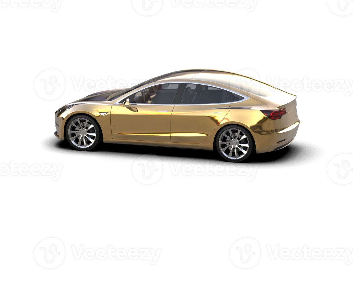 moderne voiture isolé sur Contexte. 3d le rendu - illustration png
