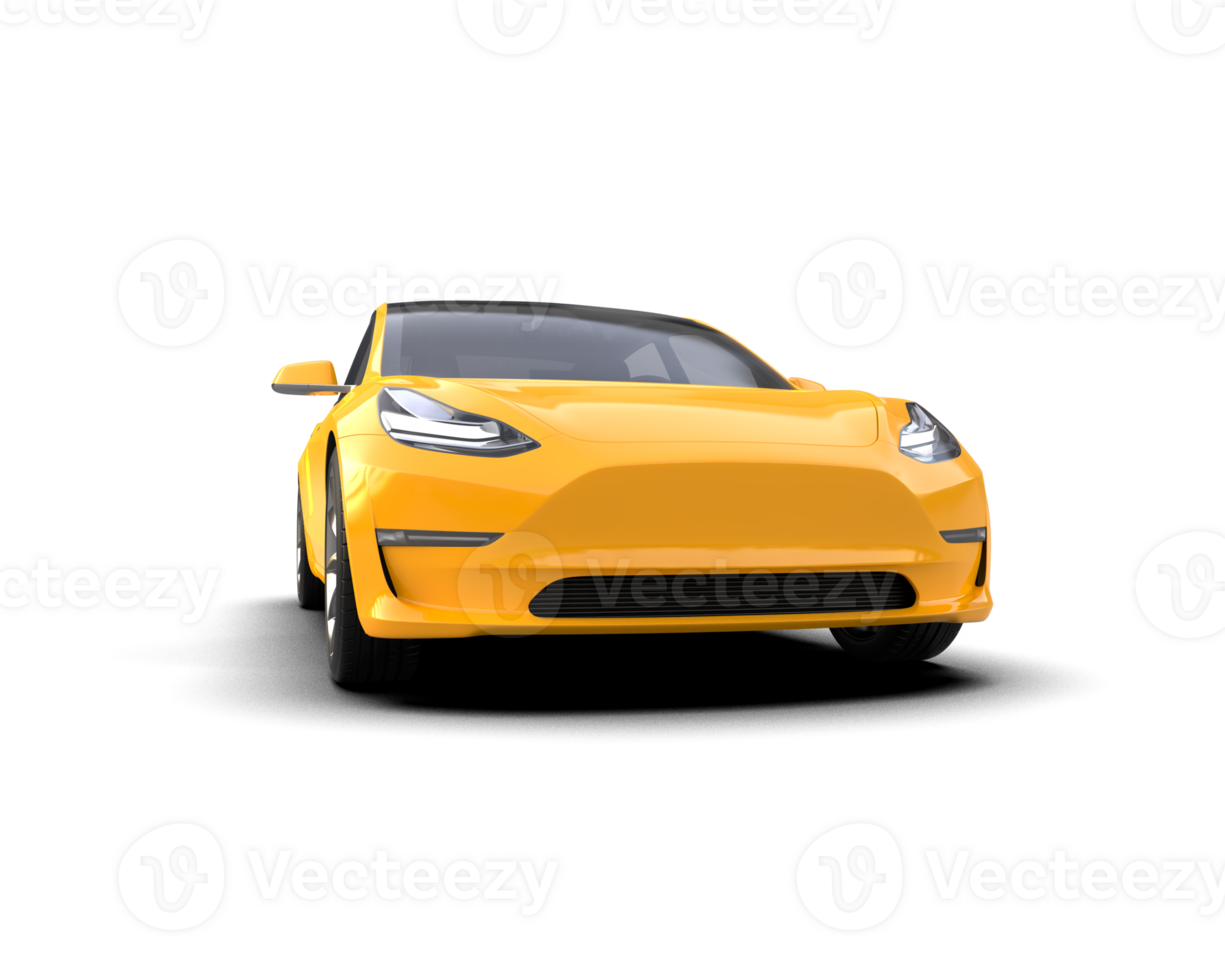 Modern car isolated on background. 3d rendering - illustration png