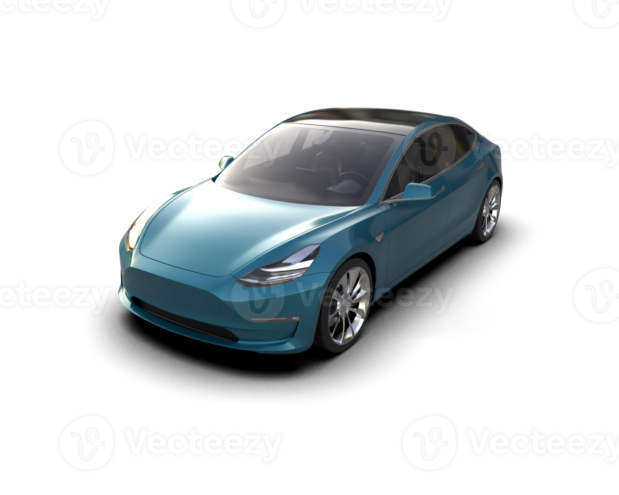 Modern car isolated on background. 3d rendering - illustration png