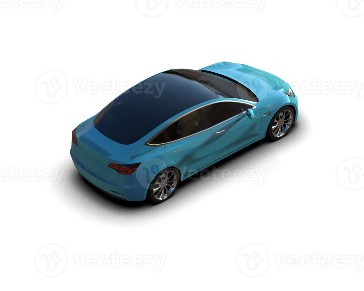 Modern car isolated on background. 3d rendering - illustration png