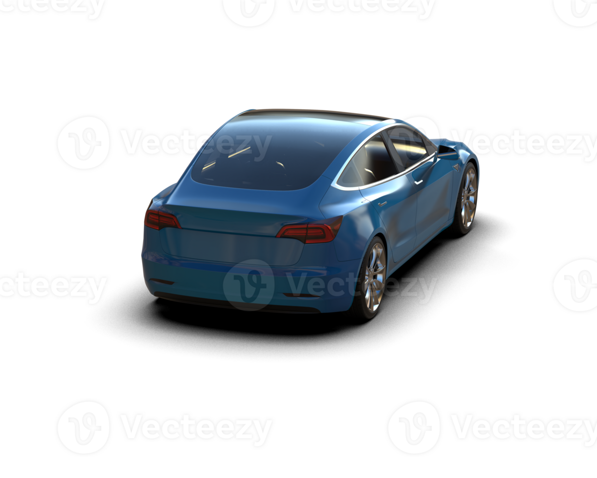 Modern car isolated on background. 3d rendering - illustration png