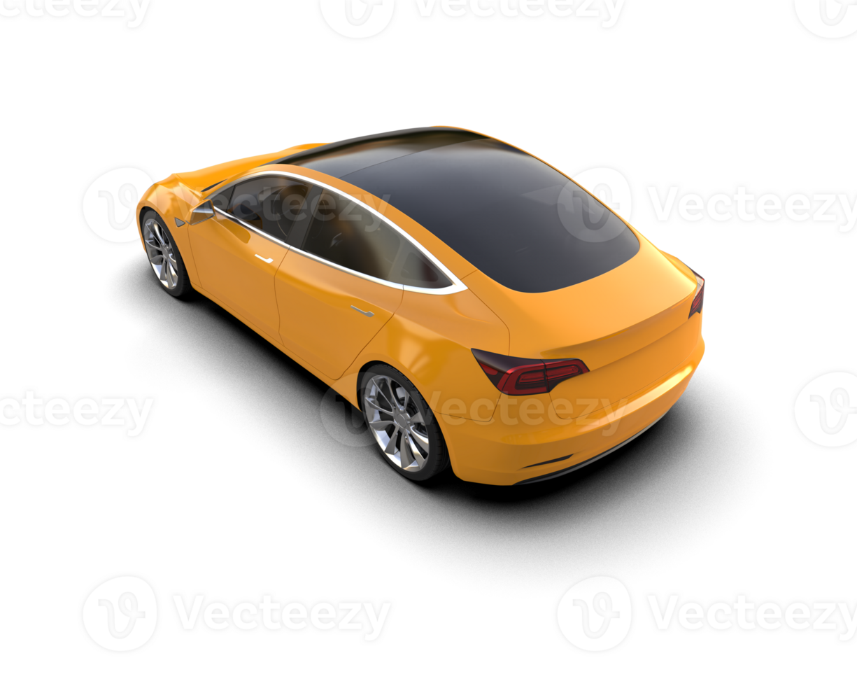 Modern car isolated on background. 3d rendering - illustration png