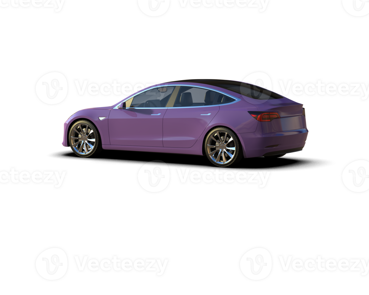 Modern car isolated on background. 3d rendering - illustration png