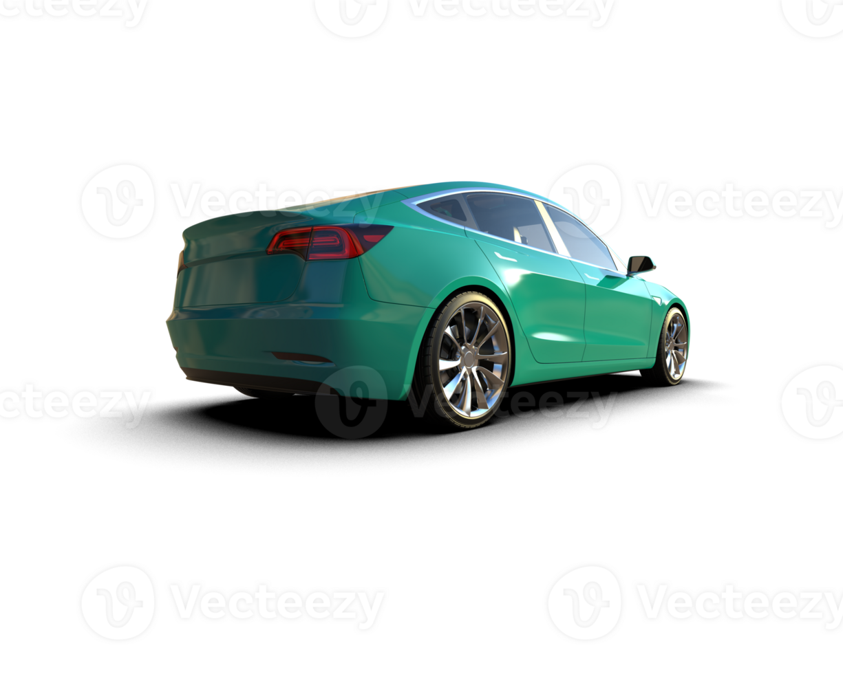 Modern car isolated on background. 3d rendering - illustration png
