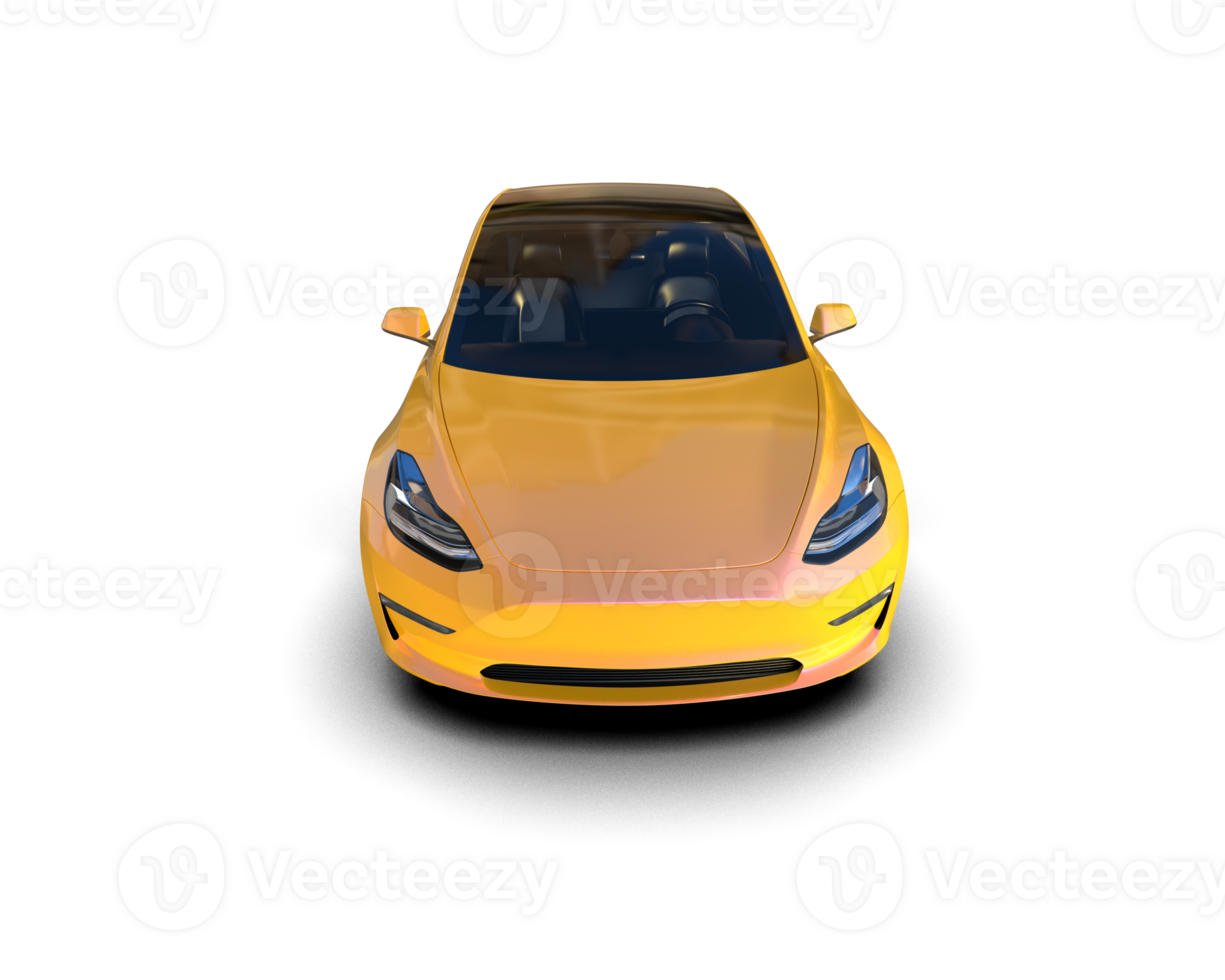 Modern car isolated on background. 3d rendering - illustration png