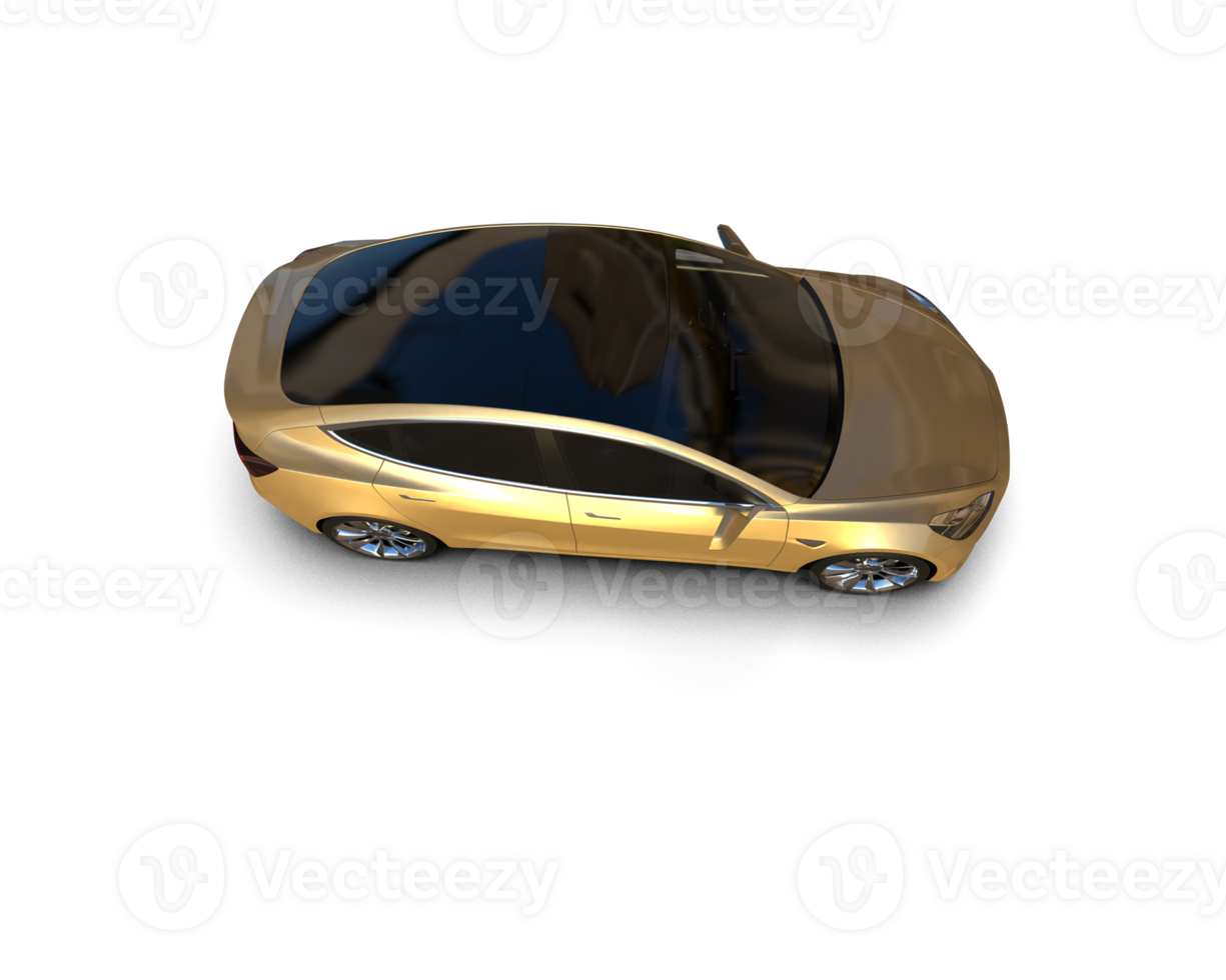 Modern car isolated on background. 3d rendering - illustration png