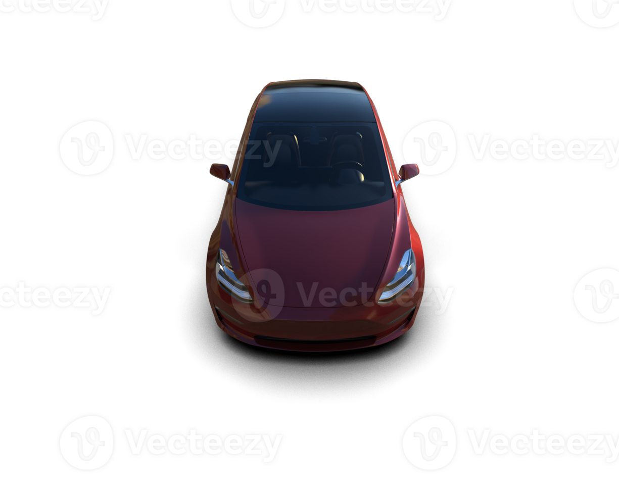 Modern car isolated on background. 3d rendering - illustration png