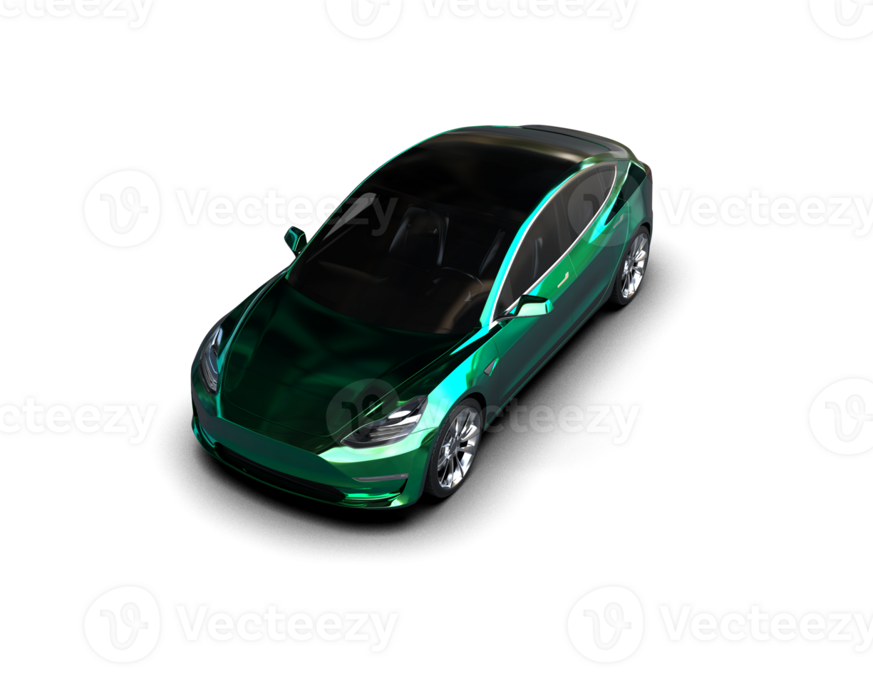 Modern car isolated on background. 3d rendering - illustration png