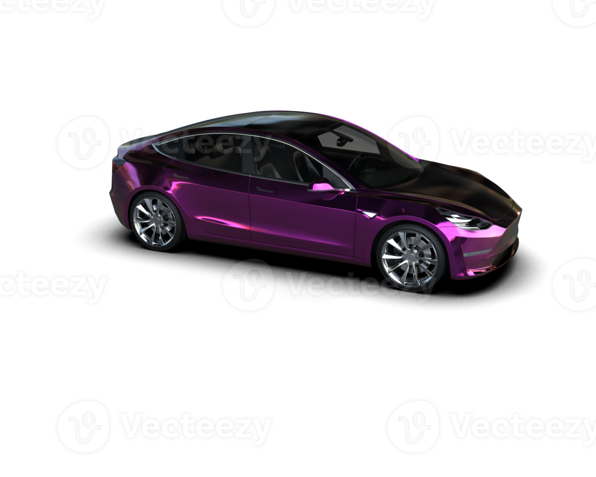 Modern car isolated on background. 3d rendering - illustration png