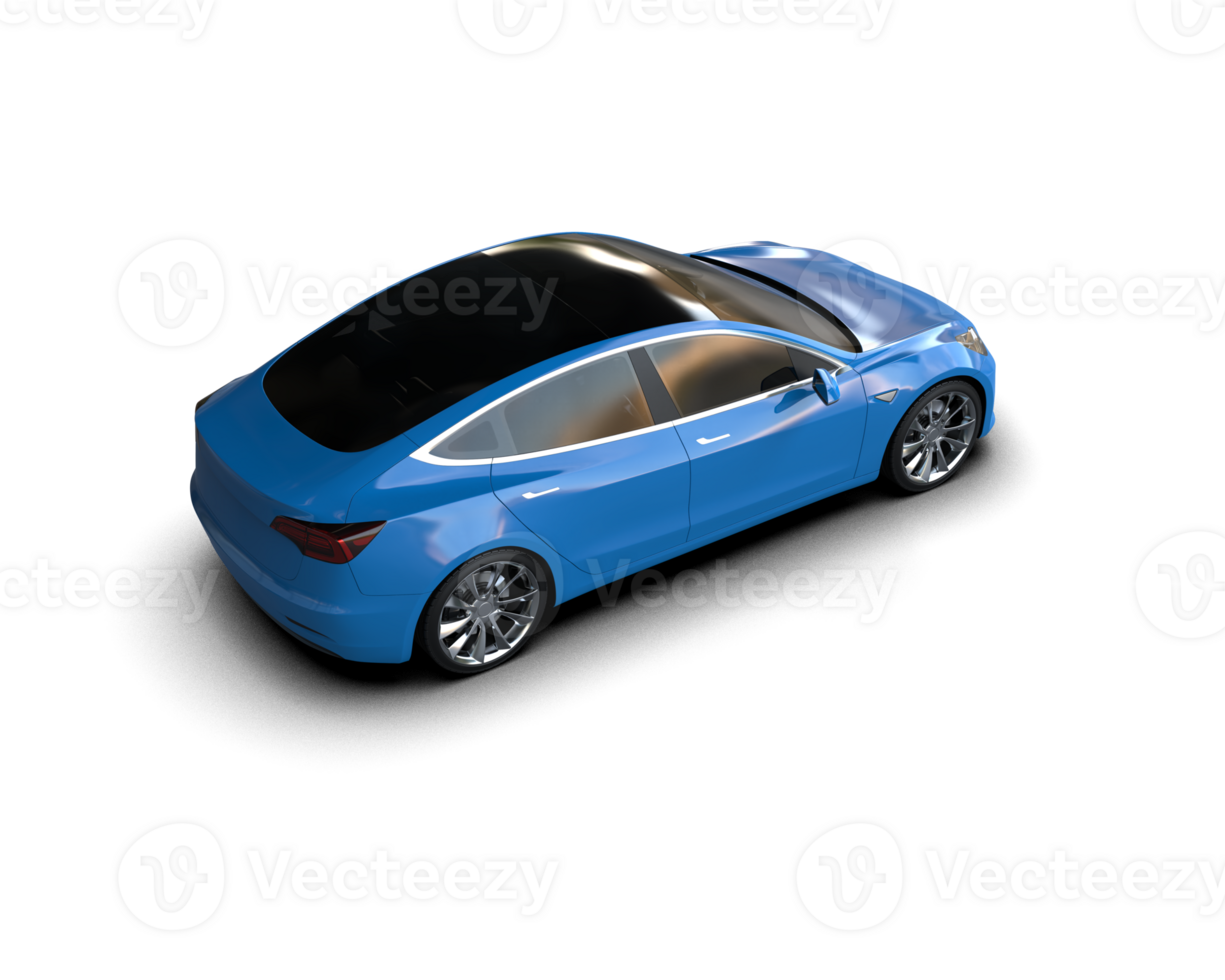 Modern car isolated on background. 3d rendering - illustration png