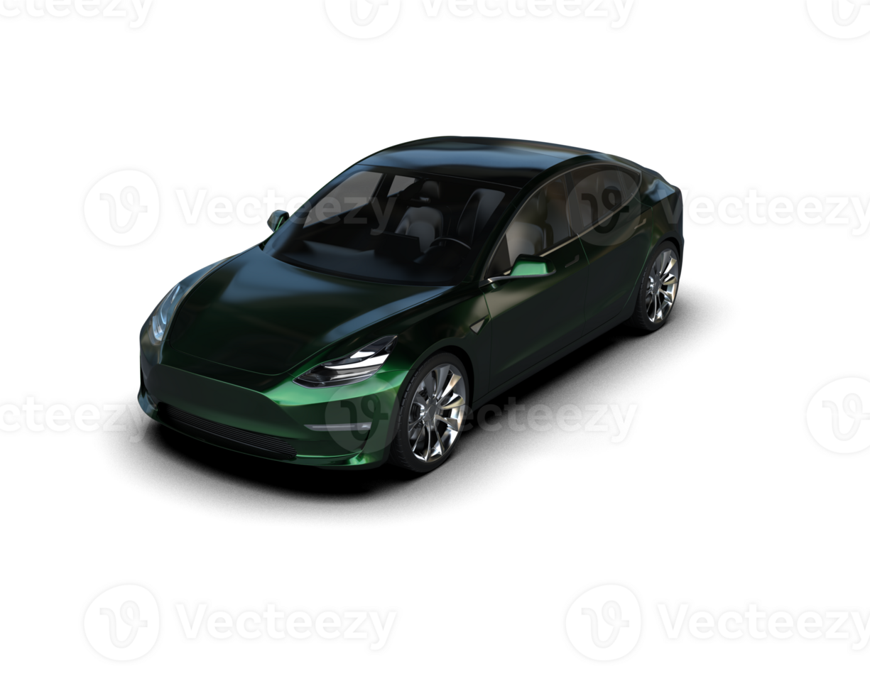 Modern car isolated on background. 3d rendering - illustration png