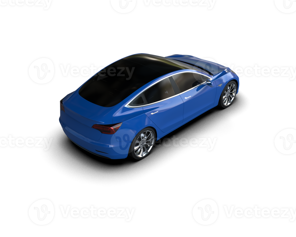 Modern car isolated on background. 3d rendering - illustration png