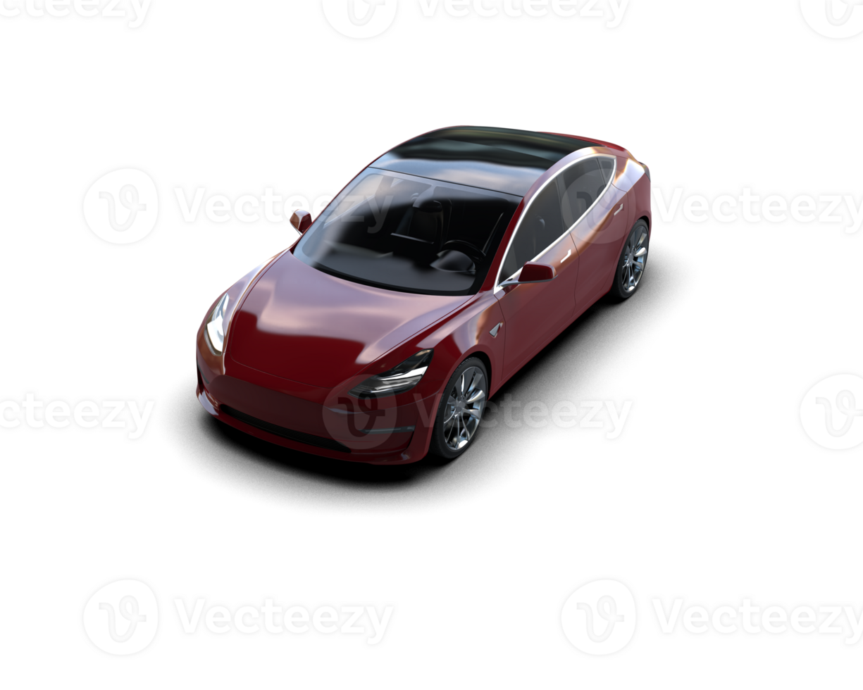 Modern car isolated on background. 3d rendering - illustration png