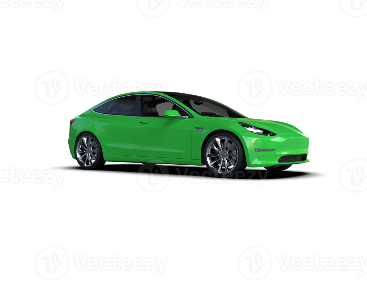 Modern car isolated on background. 3d rendering - illustration png