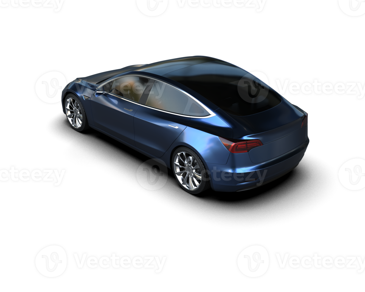 Modern car isolated on background. 3d rendering - illustration png