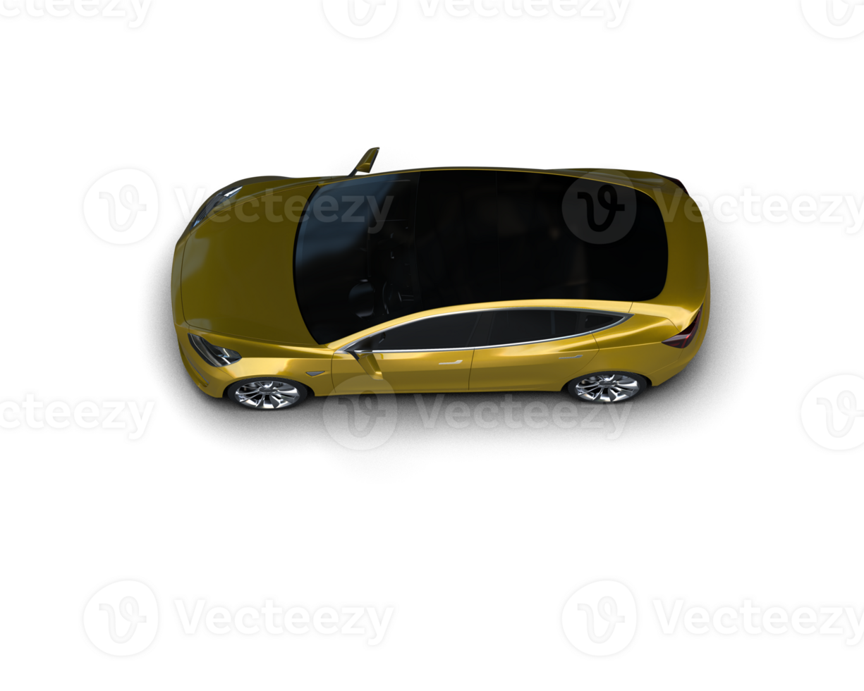 Modern car isolated on background. 3d rendering - illustration png