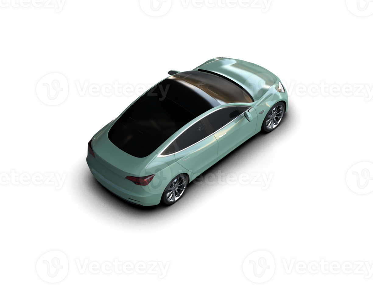 Modern car isolated on background. 3d rendering - illustration png