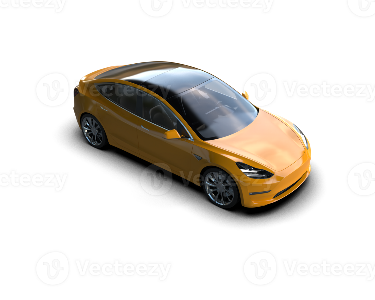 Modern car isolated on background. 3d rendering - illustration png