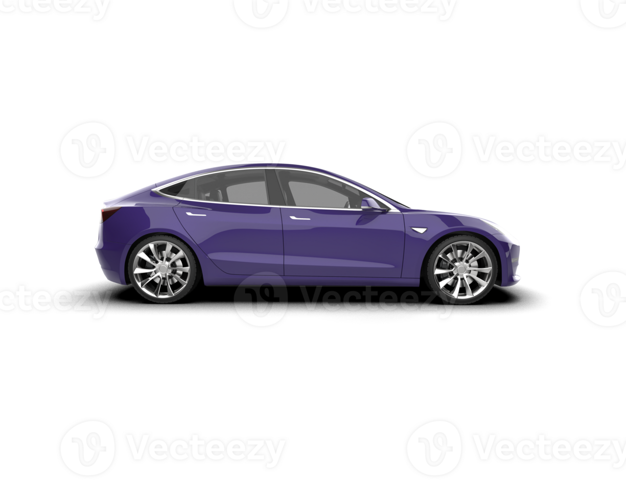 Modern car isolated on background. 3d rendering - illustration png