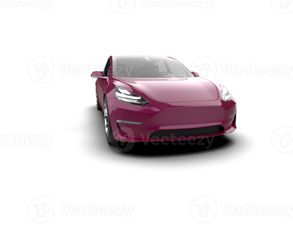 Modern car isolated on background. 3d rendering - illustration png