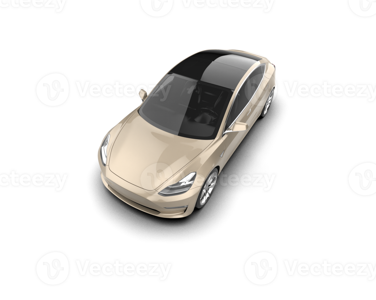 Modern car isolated on background. 3d rendering - illustration png