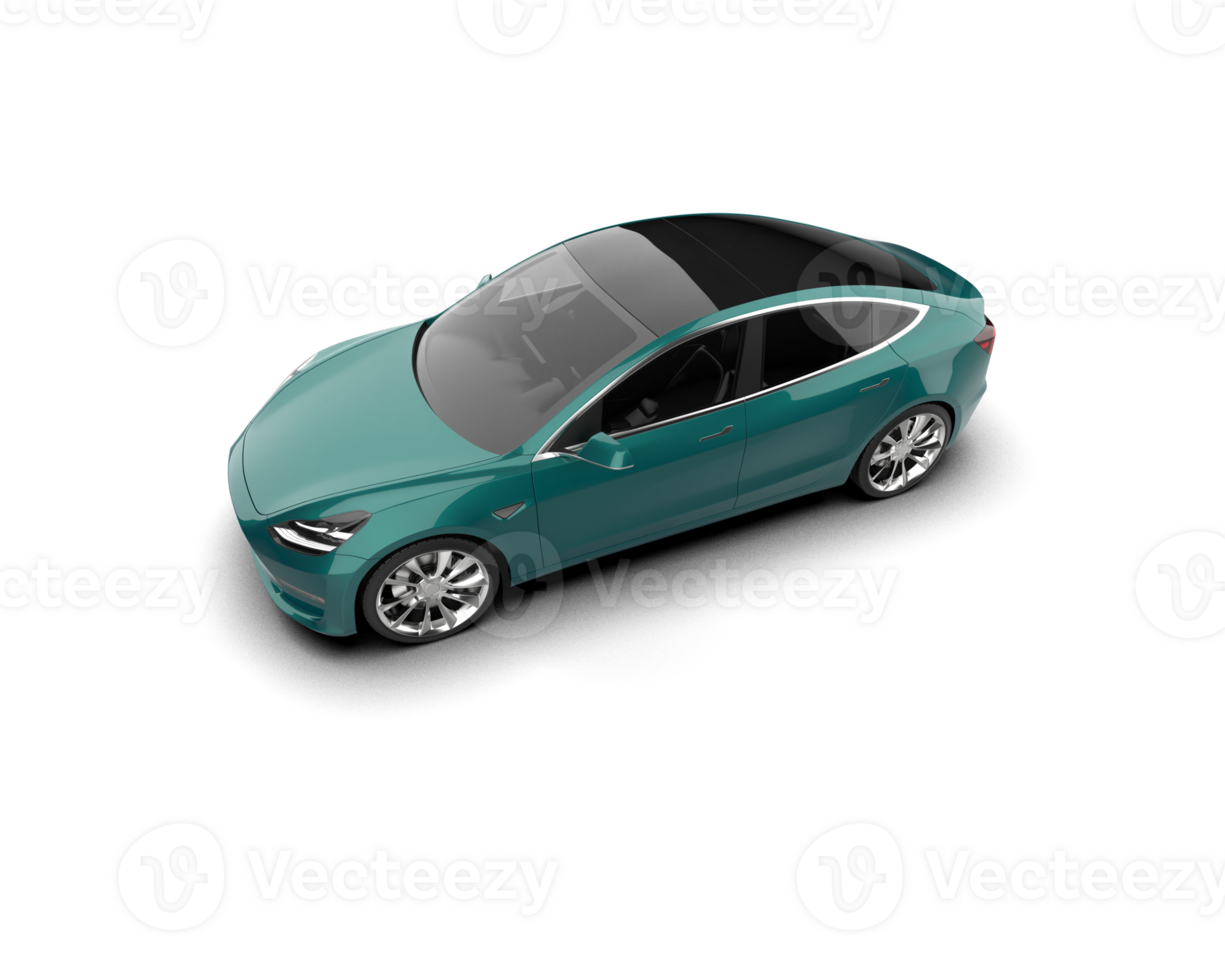 Modern car isolated on background. 3d rendering - illustration png