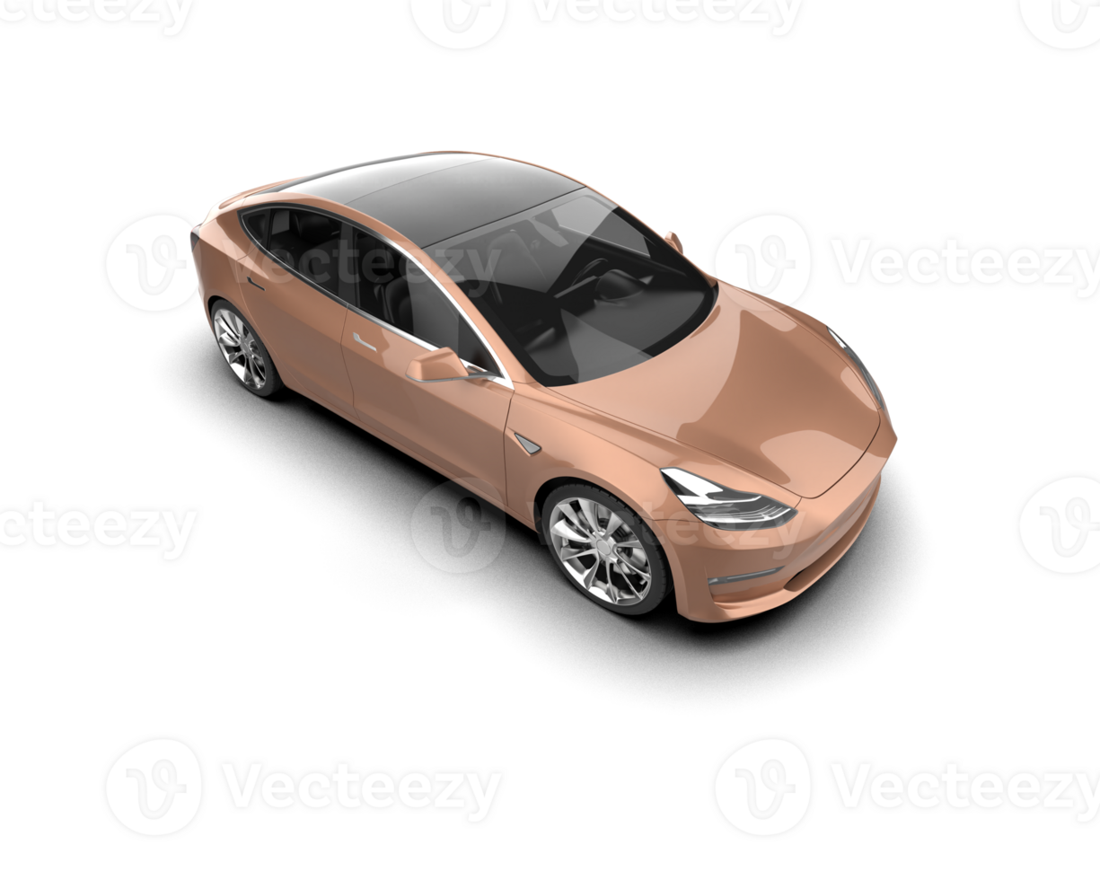 Modern car isolated on background. 3d rendering - illustration png