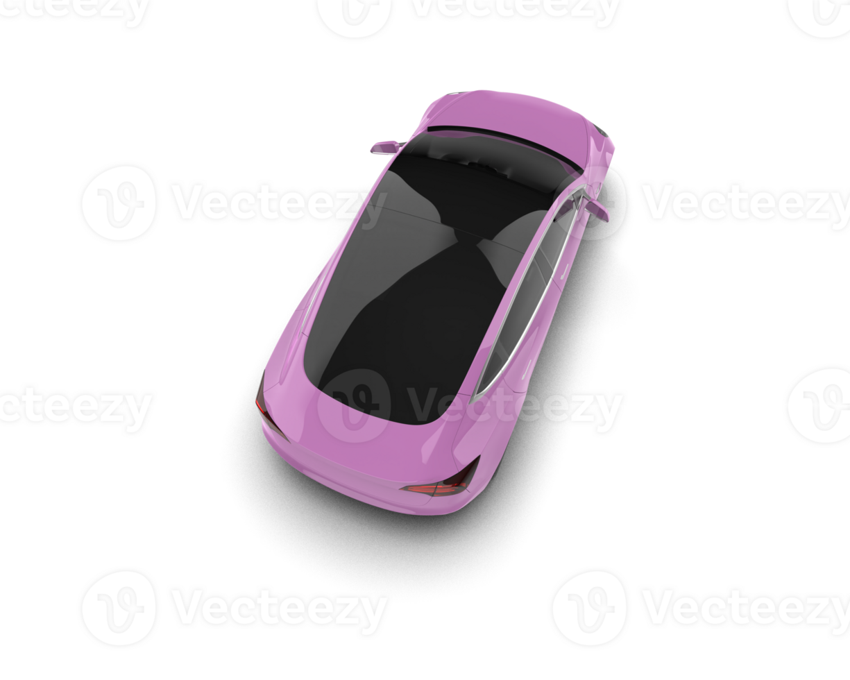 Modern car isolated on background. 3d rendering - illustration png