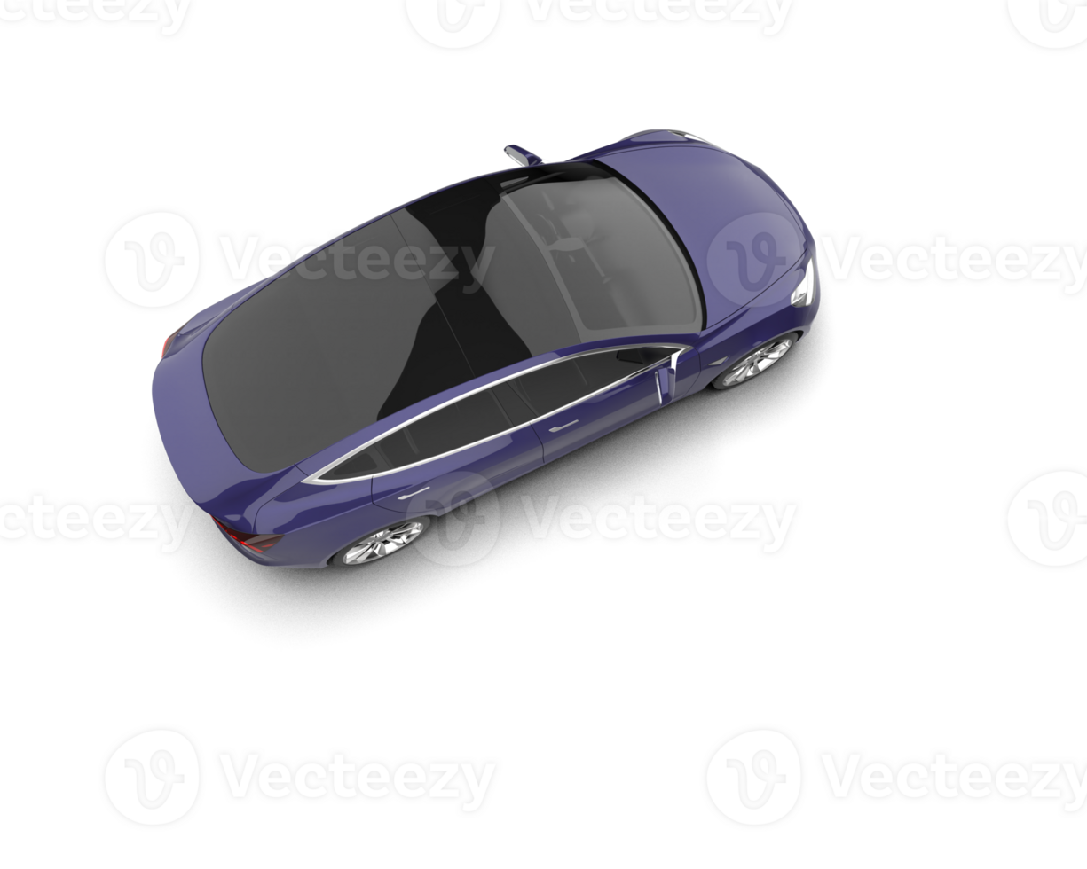 Modern car isolated on background. 3d rendering - illustration png