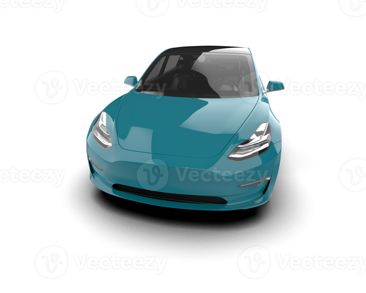 Modern car isolated on background. 3d rendering - illustration png