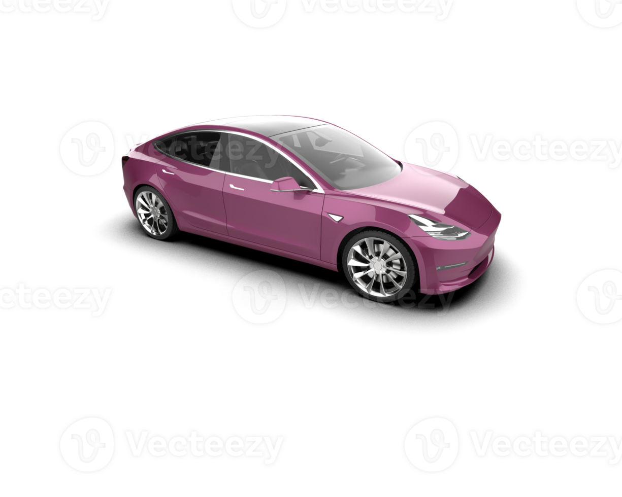 Modern car isolated on background. 3d rendering - illustration png