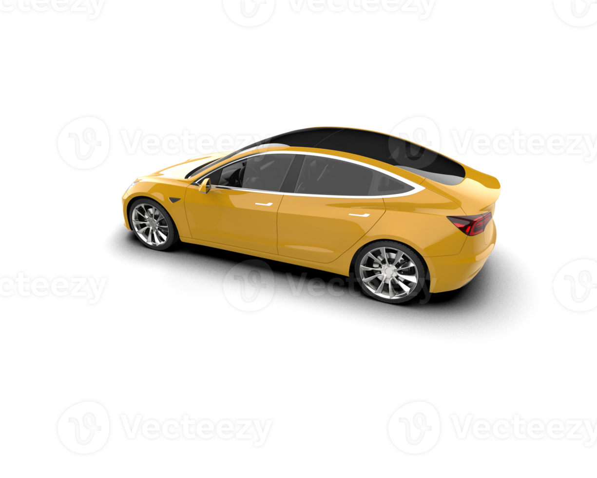 Modern car isolated on background. 3d rendering - illustration png