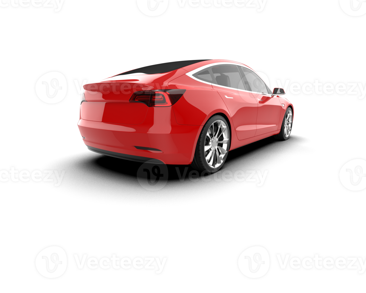 Modern car isolated on background. 3d rendering - illustration png