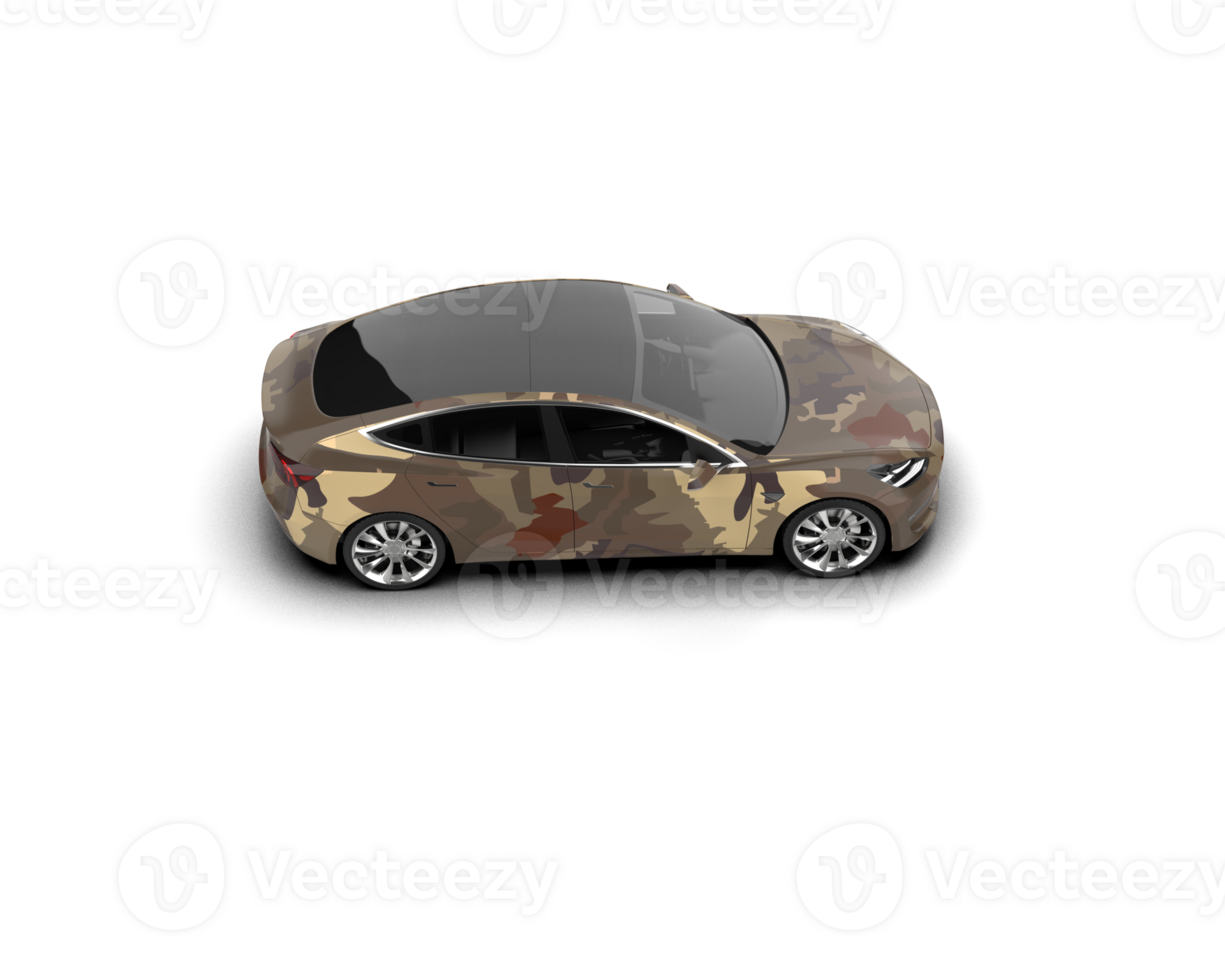 Modern car isolated on background. 3d rendering - illustration png
