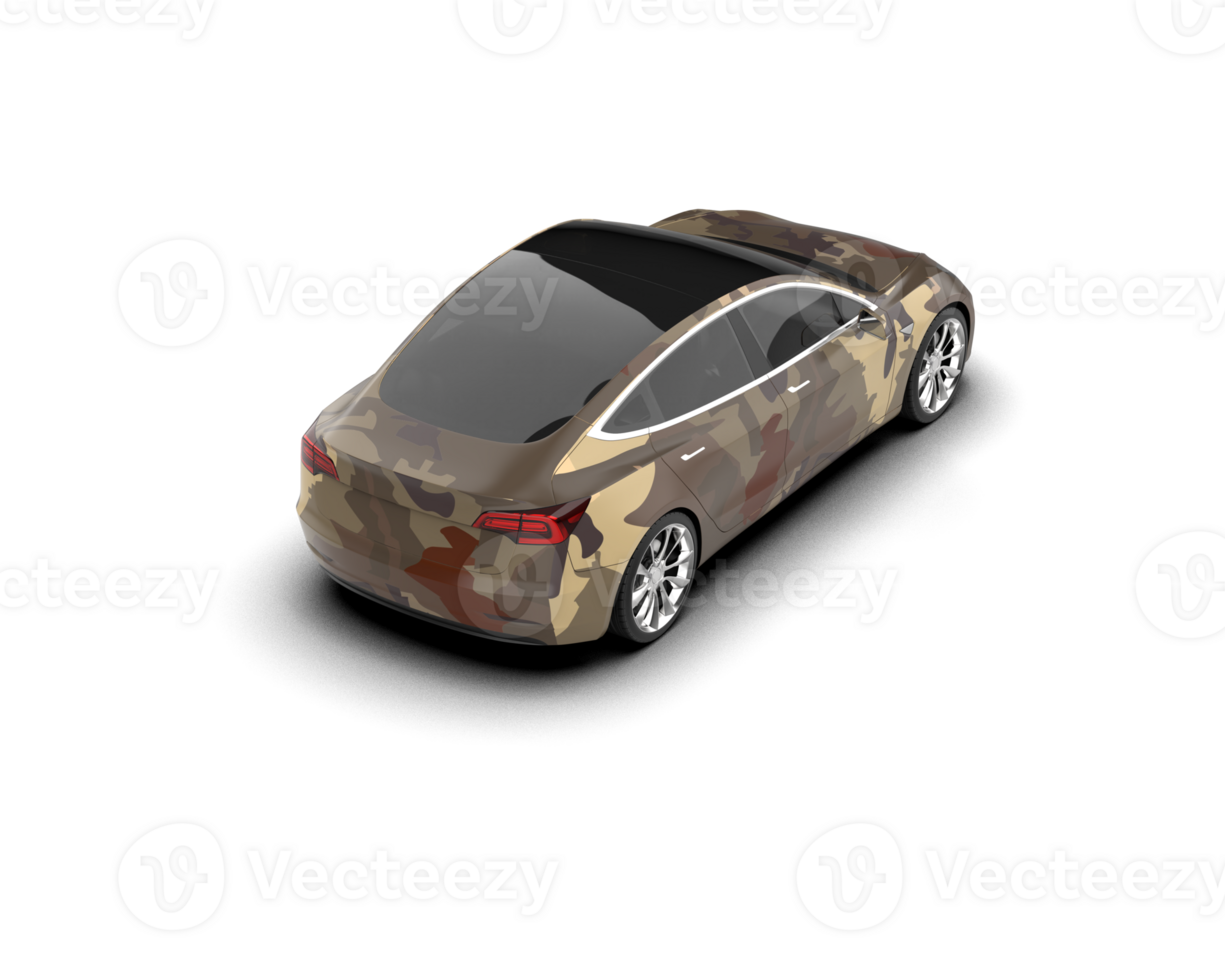 Modern car isolated on background. 3d rendering - illustration png