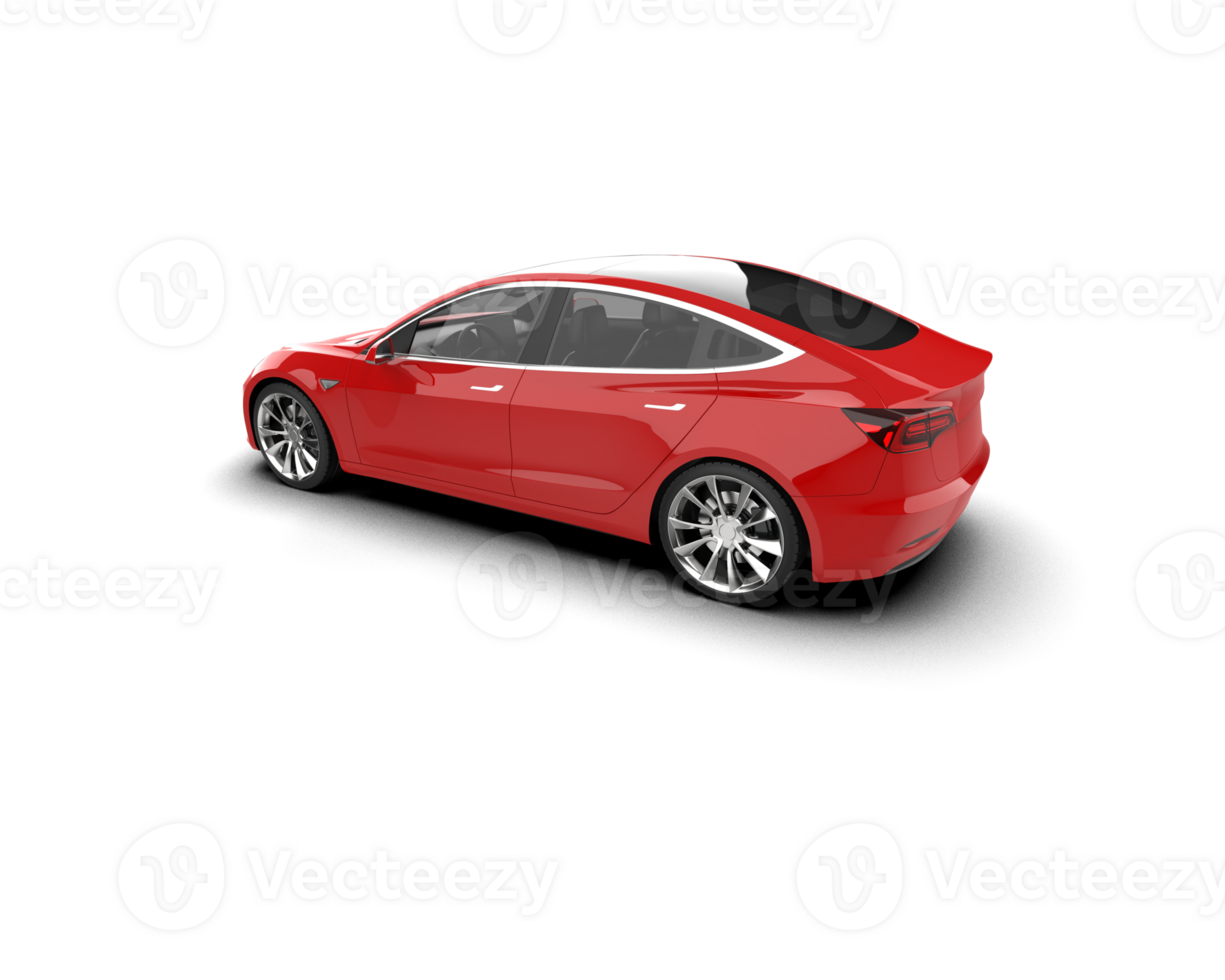 Modern car isolated on background. 3d rendering - illustration png