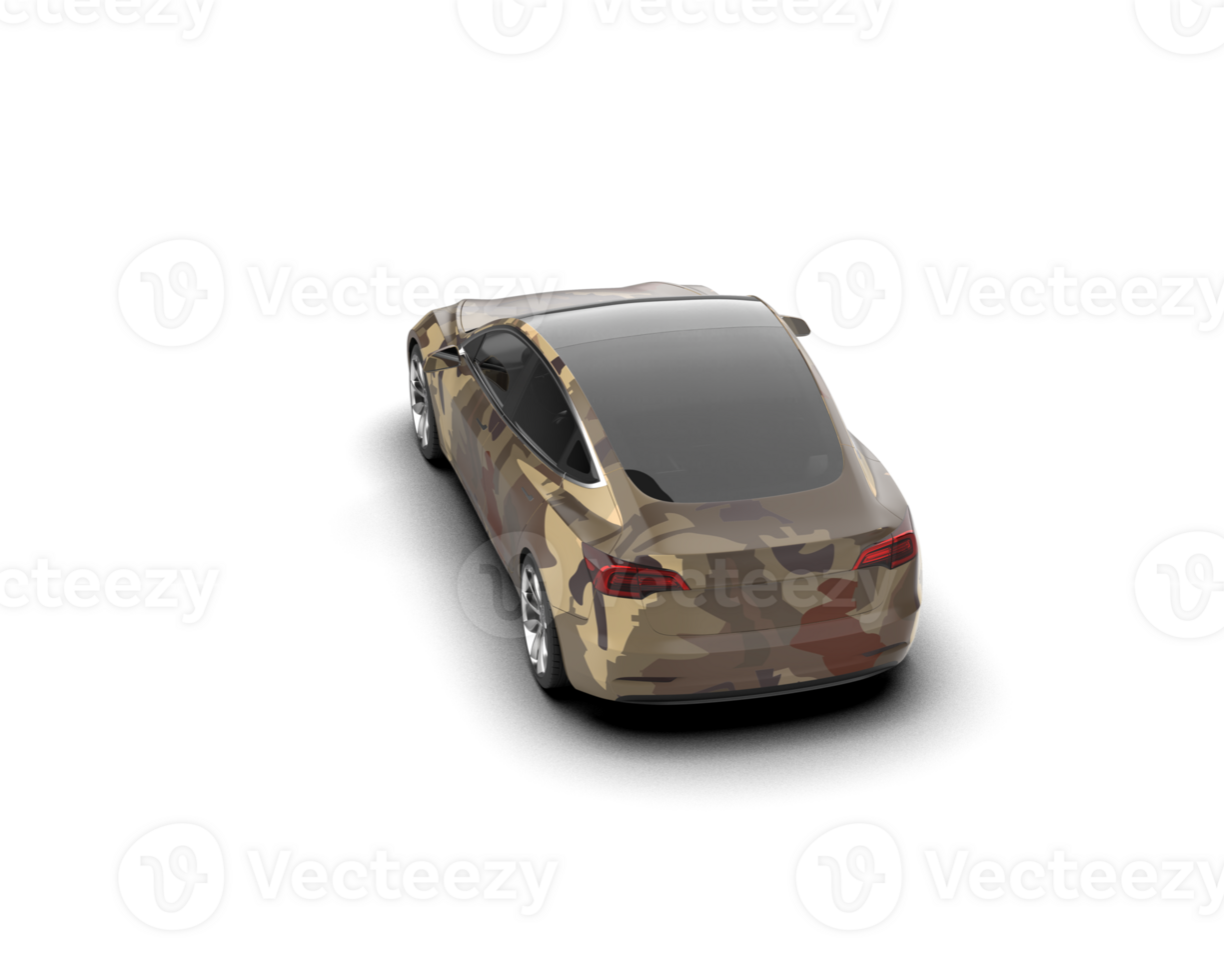 Modern car isolated on background. 3d rendering - illustration png