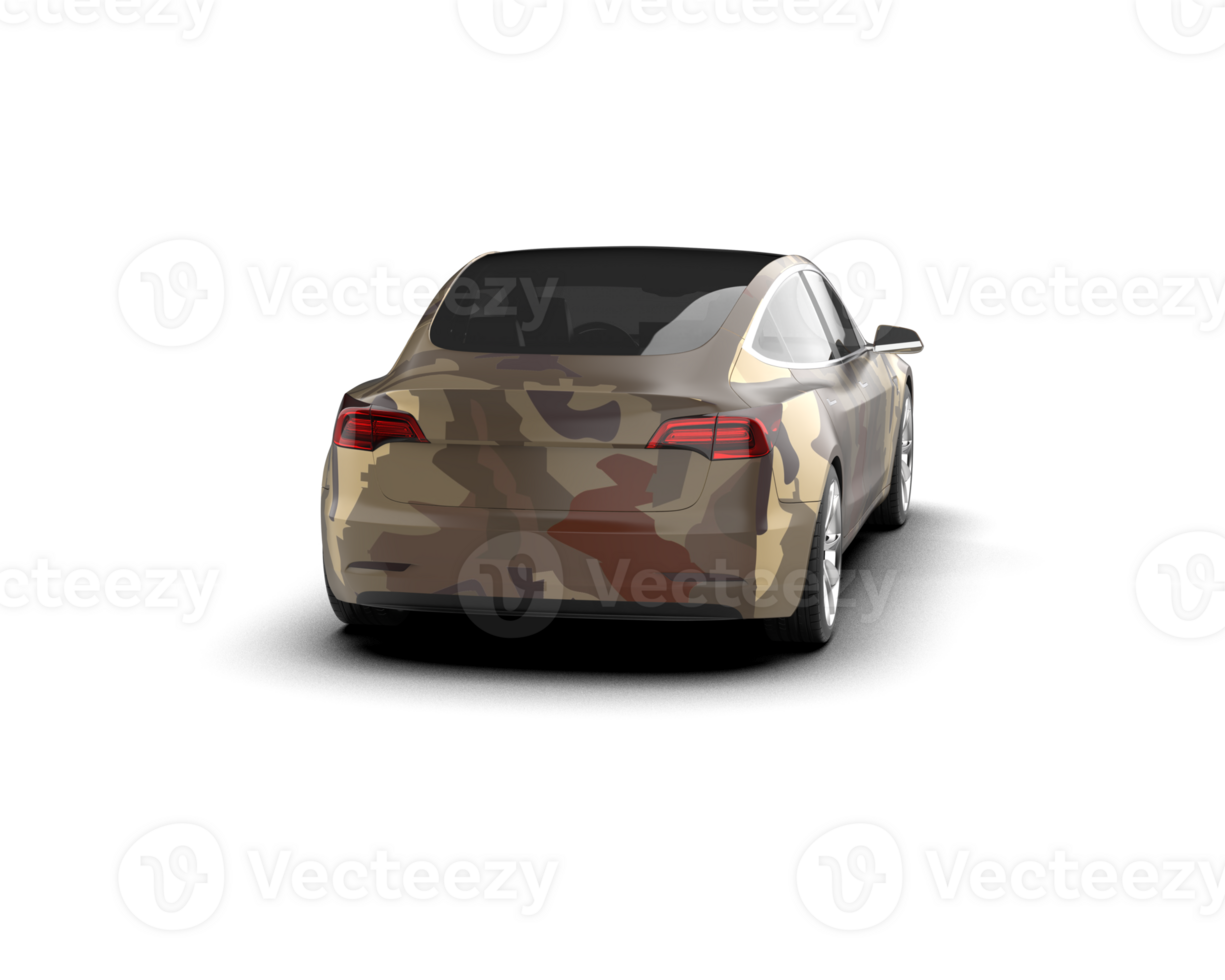 Modern car isolated on background. 3d rendering - illustration png