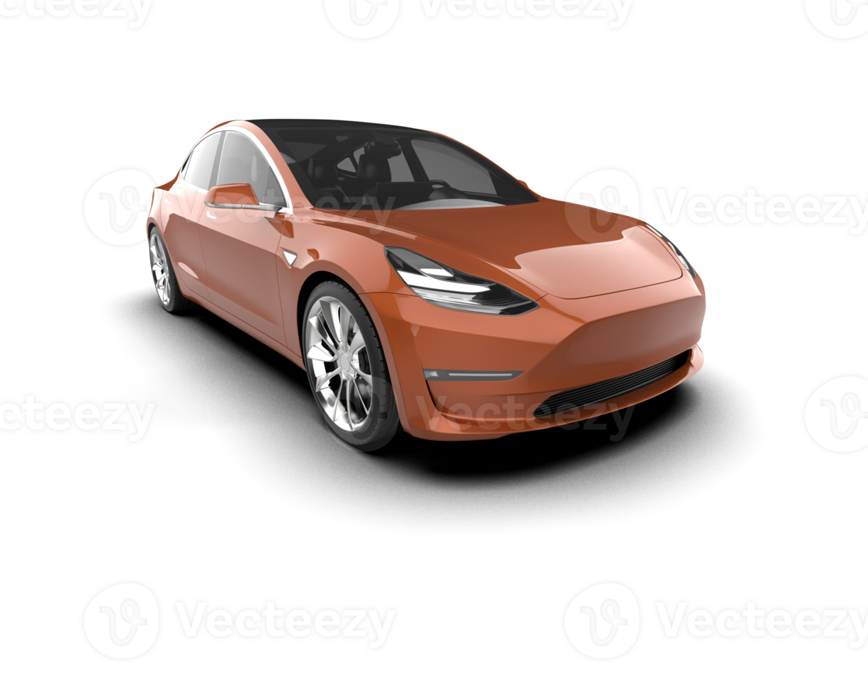 Modern car isolated on background. 3d rendering - illustration png