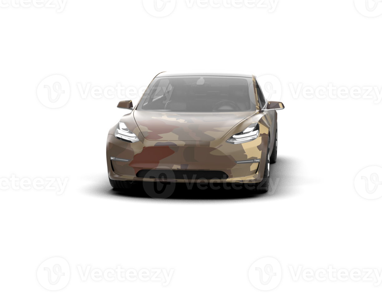 Modern car isolated on background. 3d rendering - illustration png