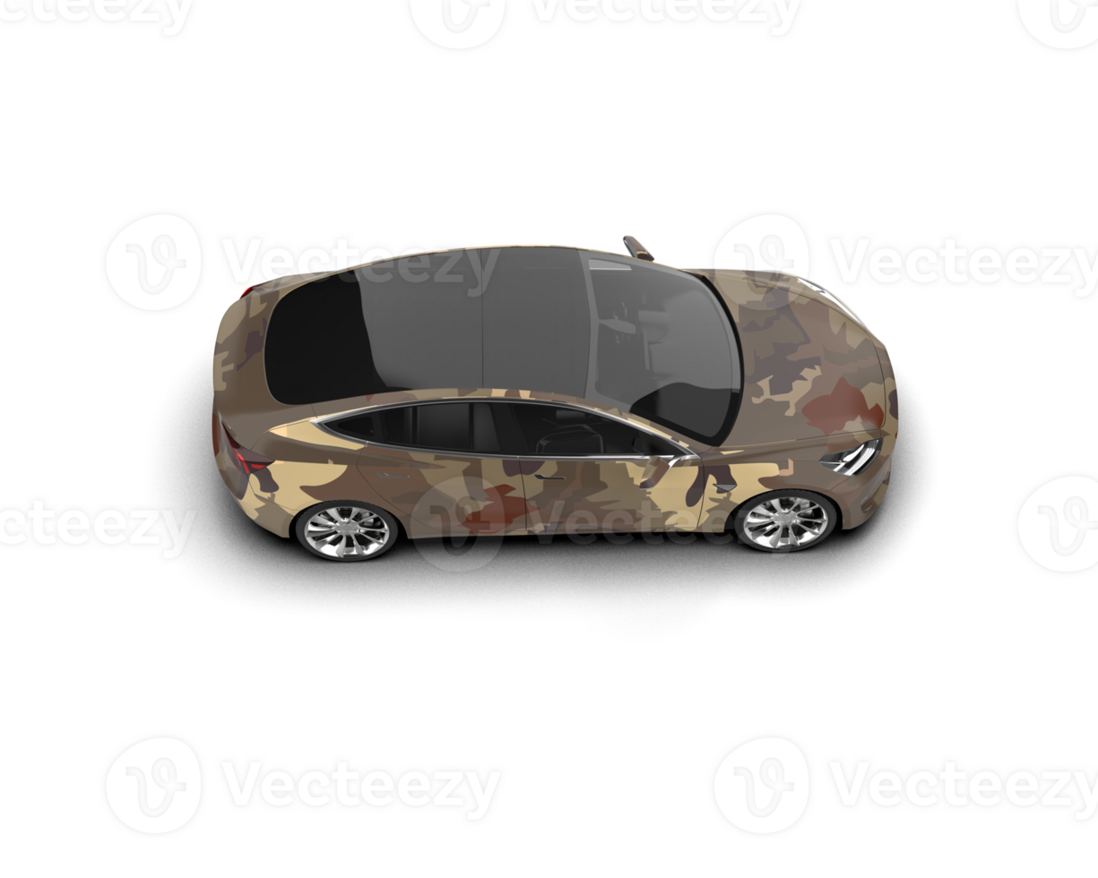 Modern car isolated on background. 3d rendering - illustration png