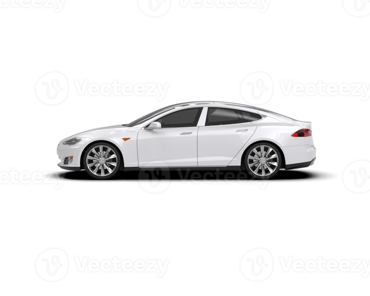 Modern car isolated on background. 3d rendering - illustration png