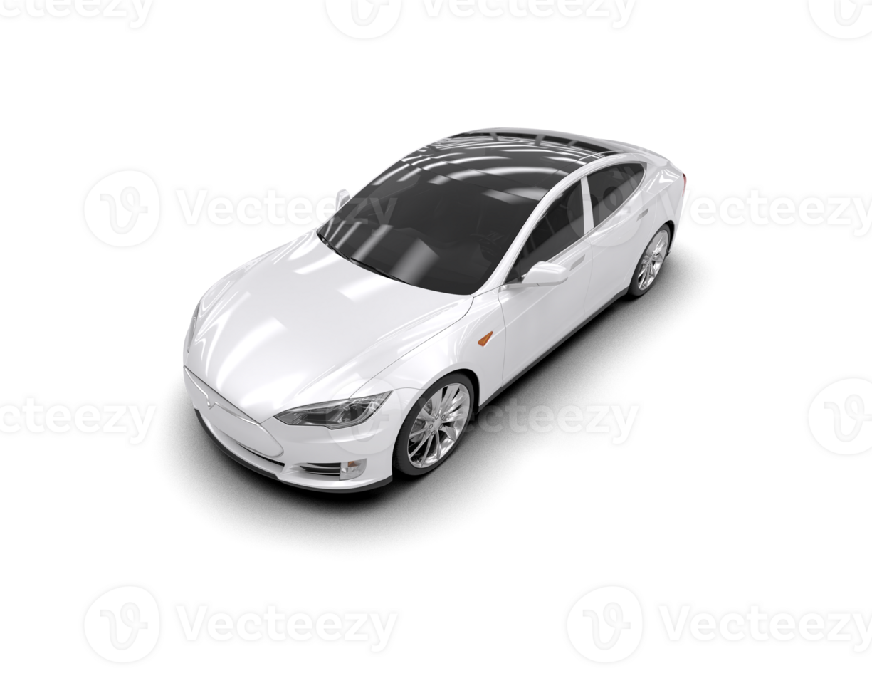 moderno carro isolado em fundo. 3d Renderização - ilustração png