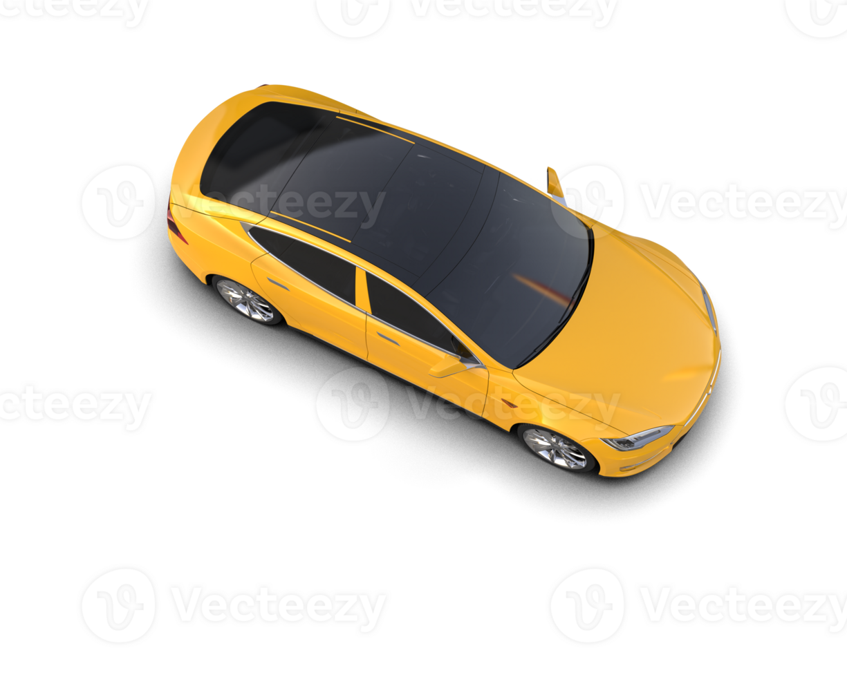 Modern car isolated on background. 3d rendering - illustration png