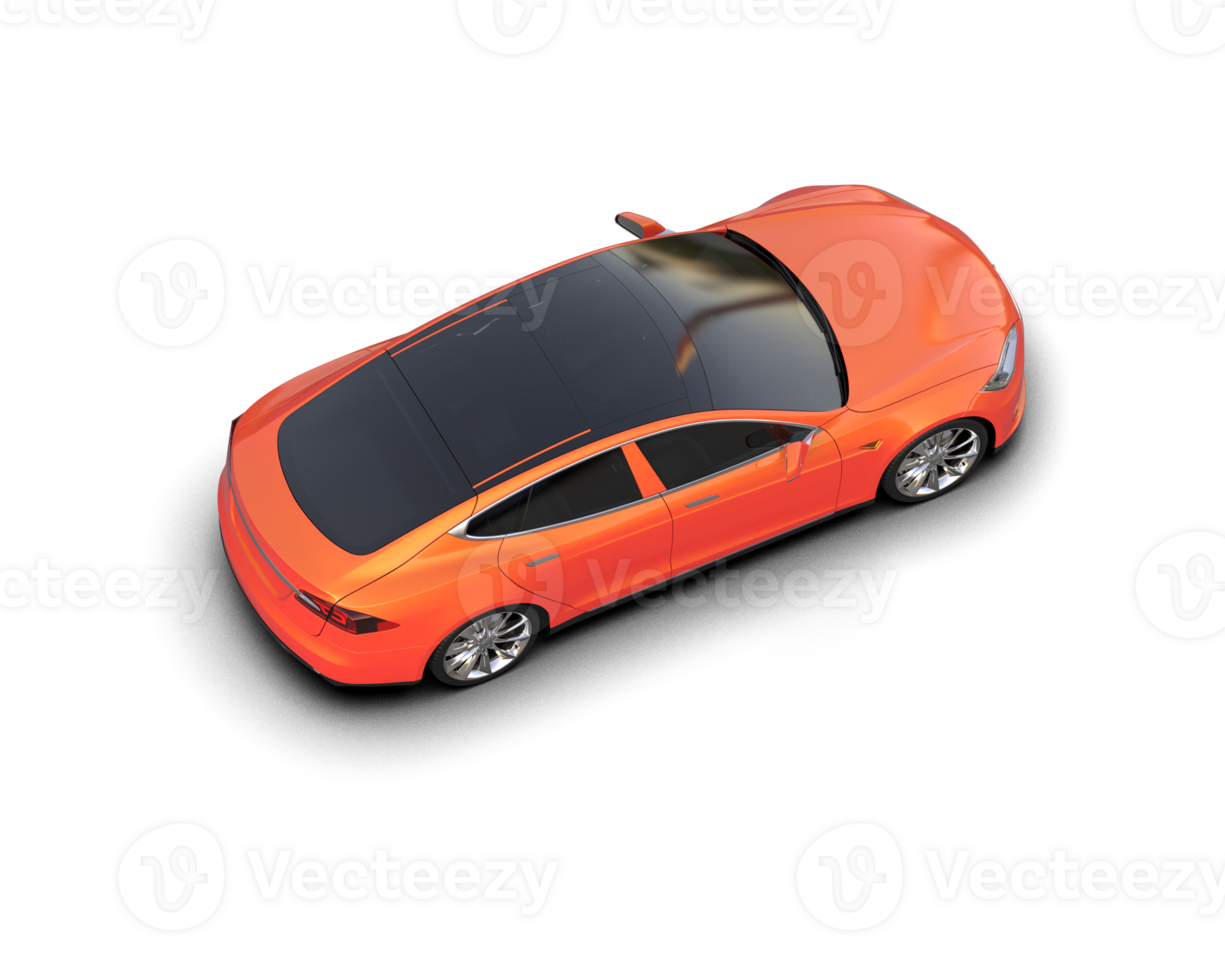 Modern car isolated on background. 3d rendering - illustration png