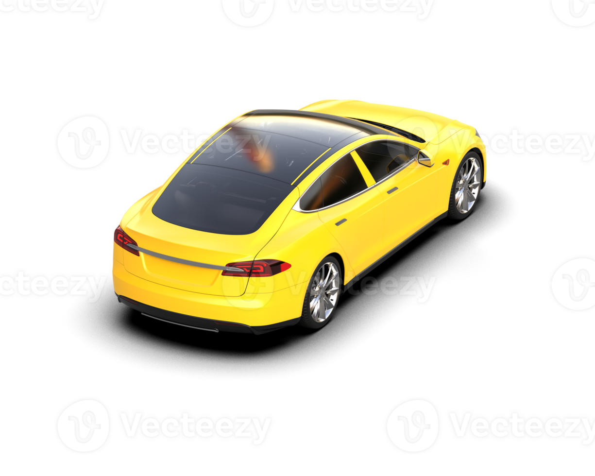 Modern car isolated on background. 3d rendering - illustration png
